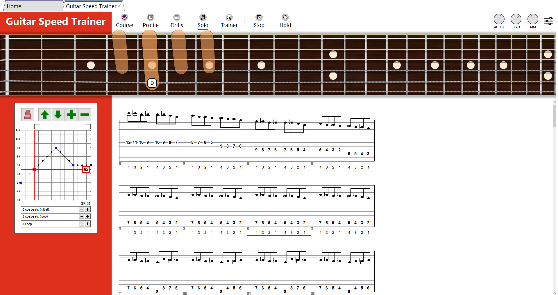 guitar speed trainer